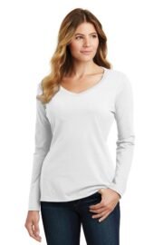 Port & Co™ Women's Long Sleeve Fan Favorite V-Neck Tee. LPC450VLS - Image 12