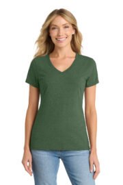 Port & Co™ Women's Fan Favorite™ Blend V-Neck Tee. LPC455V - Image 4