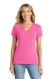 Port & Co™ Women's Fan Favorite™ Blend V-Neck Tee. LPC455V - Image 7