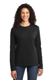 Port & Co™ Women's Long Sleeve Core Cotton Tee. LPC54LS - Image 8