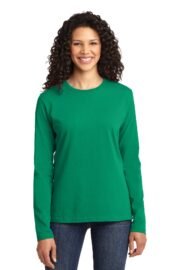 Port & Co™ Women's Long Sleeve Core Cotton Tee. LPC54LS - Image 9