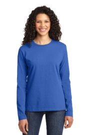 Port & Co™ Women's Long Sleeve Core Cotton Tee. LPC54LS - Image 13