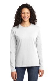 Port & Co™ Women's Long Sleeve Core Cotton Tee. LPC54LS - Image 15