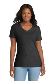 Port & Co™ Women's Core Cotton V-Neck Tee. LPC54V - Image 8