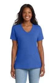 Port & Co™ Women's Core Cotton V-Neck Tee. LPC54V - Image 22