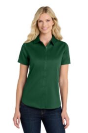Port Authority® Women's Short Sleeve SuperPro React™Twill Shirt. LW809 - Image 4