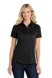 Port Authority® Women's Short Sleeve SuperPro React™Twill Shirt. LW809 - Image 5