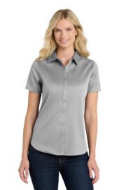 Port Authority® Women's Short Sleeve SuperPro React™Twill Shirt. LW809 - Image 6