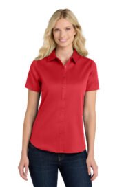 Port Authority® Women's Short Sleeve SuperPro React™Twill Shirt. LW809 - Image 9