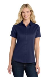 Port Authority® Women's Short Sleeve SuperPro React™Twill Shirt. LW809 - Image 11