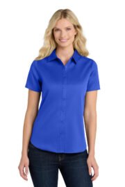 Port Authority® Women's Short Sleeve SuperPro React™Twill Shirt. LW809 - Image 12