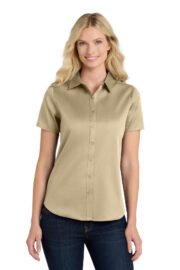 Port Authority® Women's Short Sleeve SuperPro React™Twill Shirt. LW809 - Image 14