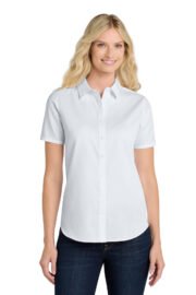 Port Authority® Women's Short Sleeve SuperPro React™Twill Shirt. LW809 - Image 15