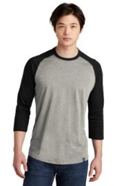 New Era ® Heritage Blend 3/4-Sleeve Baseball Raglan Tee. NEA104 - Image 3