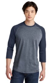 New Era ® Heritage Blend 3/4-Sleeve Baseball Raglan Tee. NEA104 - Image 6