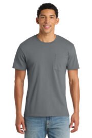 Port & Co™ Beach Wash® Garment-Dyed Pocket Tee.  PC099P - Image 3