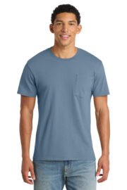 Port & Co™ Beach Wash® Garment-Dyed Pocket Tee.  PC099P - Image 4