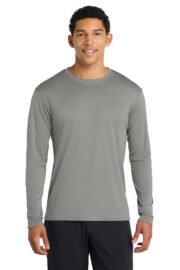 Port & Co™ Long Sleeve Performance Tee. PC380LS - Image 7