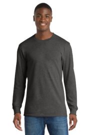 Port & Co™ Long Sleeve Core Cotton Tee. PC54LS - Image 8