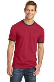 Port & Co™ Core Cotton Ringer Tee.  PC54R - Image 6