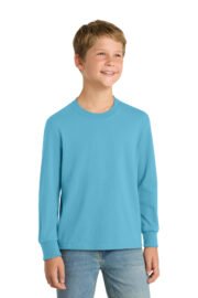 Port & Co™ Youth Long Sleeve Core Cotton Tee. PC54YLS