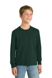 Port & Co™ Youth Long Sleeve Core Cotton Tee. PC54YLS - Image 6