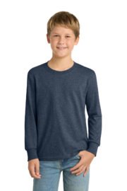 Port & Co™ Youth Long Sleeve Core Cotton Tee. PC54YLS - Image 8