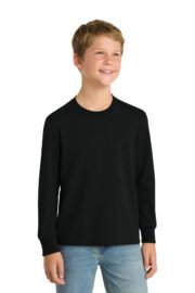 Port & Co™ Youth Long Sleeve Core Cotton Tee. PC54YLS - Image 9