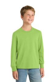 Port & Co™ Youth Long Sleeve Core Cotton Tee. PC54YLS - Image 11