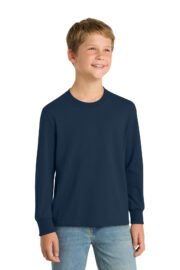Port & Co™ Youth Long Sleeve Core Cotton Tee. PC54YLS - Image 12