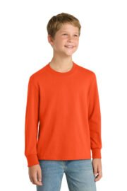 Port & Co™ Youth Long Sleeve Core Cotton Tee. PC54YLS - Image 13