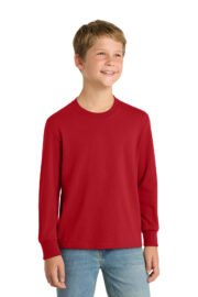 Port & Co™ Youth Long Sleeve Core Cotton Tee. PC54YLS - Image 15