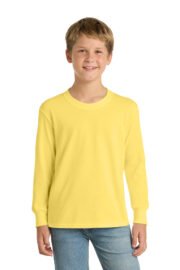 Port & Co™ Youth Long Sleeve Core Cotton Tee. PC54YLS - Image 19