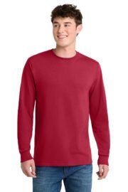 Port & Co™ Tall Long Sleeve Core Blend Tee. PC55LST - Image 9