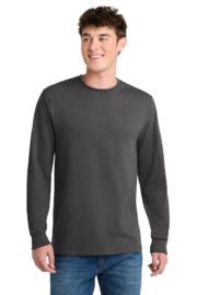 Port & Co™ Tall Long Sleeve Core Blend Tee. PC55LST - Image 5