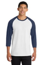 Port & Co™ Core Blend 3/4-Sleeve Raglan Tee. PC55RS - Image 5