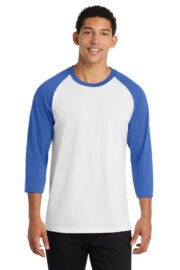 Port & Co™ Core Blend 3/4-Sleeve Raglan Tee. PC55RS - Image 7