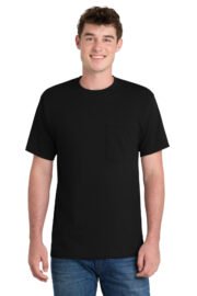 Port & Co™ Tall Essential Pocket Tee. PC61PT - Image 8