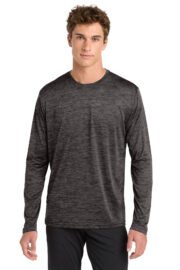 Sport-Tek ® PosiCharge ® Long Sleeve Electric Heather Tee. ST390LS - Image 4
