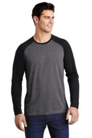 Sport-Tek ® PosiCharge ® Long Sleeve Tri-Blend Wicking Raglan Tee ST400LS - Image 3