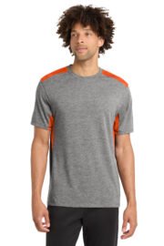 Sport-Tek ® PosiCharge ® Tri-Blend Wicking Draft Tee. ST410 - Image 4