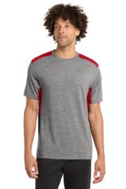 Sport-Tek ® PosiCharge ® Tri-Blend Wicking Draft Tee. ST410 - Image 6