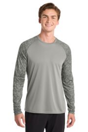 Sport-Tek ® Long Sleeve Digi Camo Tee. ST460LS - Image 3