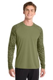 Sport-Tek ® Long Sleeve Digi Camo Tee. ST460LS - Image 4