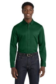 Port Authority® Long Sleeve SuperPro React™ Twill Shirt. W808 - Image 4