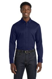 Port Authority® Long Sleeve SuperPro React™ Twill Shirt. W808 - Image 11