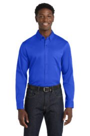 Port Authority® Long Sleeve SuperPro React™ Twill Shirt. W808 - Image 12