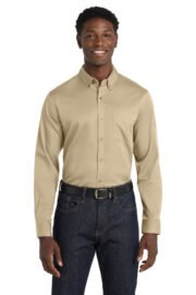 Port Authority® Long Sleeve SuperPro React™ Twill Shirt. W808 - Image 14